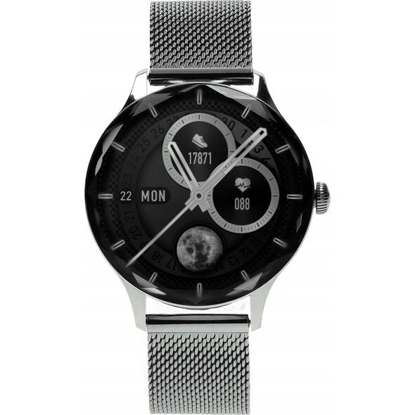 Smartwatch Garett Viva Srebrny  (VIVA_SVR_STL)