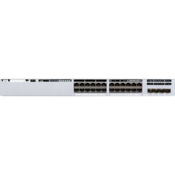 Switch Cisco Cisco Catalyst 9300L - Network Advantage - Switch - L3 - managed - 24 x 10/100/1000 + 4 x Gigabit SFP (Uplink) - an Rack montierbar