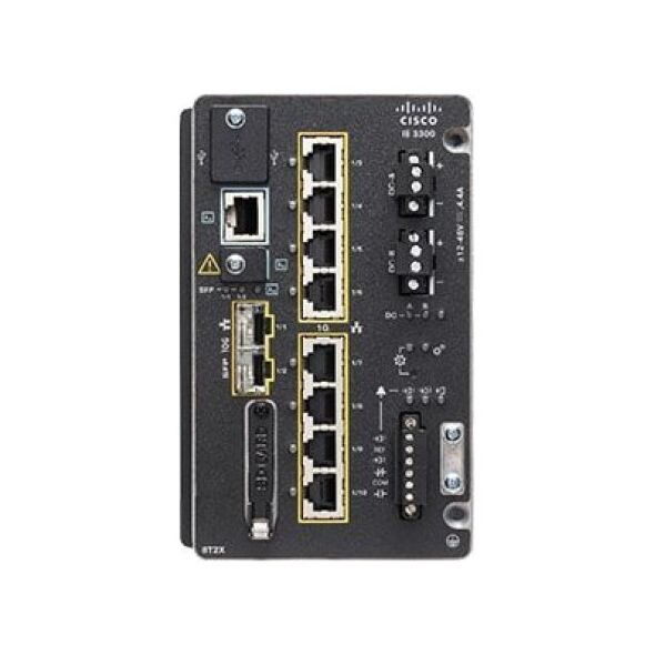 Switch Cisco Cisco Catalyst IE-3300-8T2X-E łącza sieciowe Zarządzany L3 Czarny