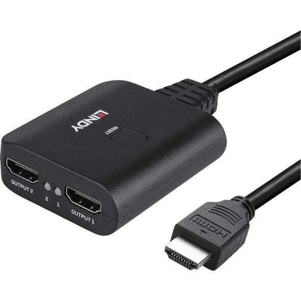 Lindy Adap Lindy 2 Port HDMI 4K60 Splitterkabel