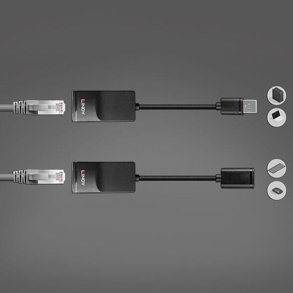 Adapter USB Lindy Adap Lindy 60m USB 1.1 Cat.6 Extender Basic