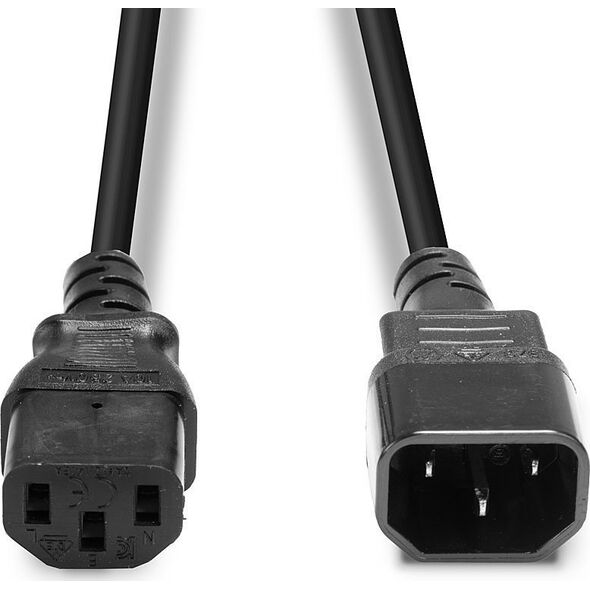 Kabel zasilający Lindy Cable Lindy C14 to C13 Power Cord Extension 0,5m