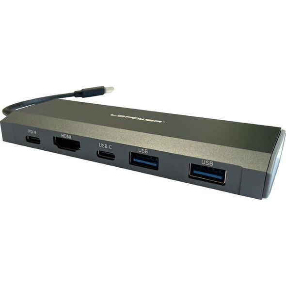 Stacja/replikator LC-Power USB-C z M.2 SSD (LC-HUB-C-MULTI-7-M2)