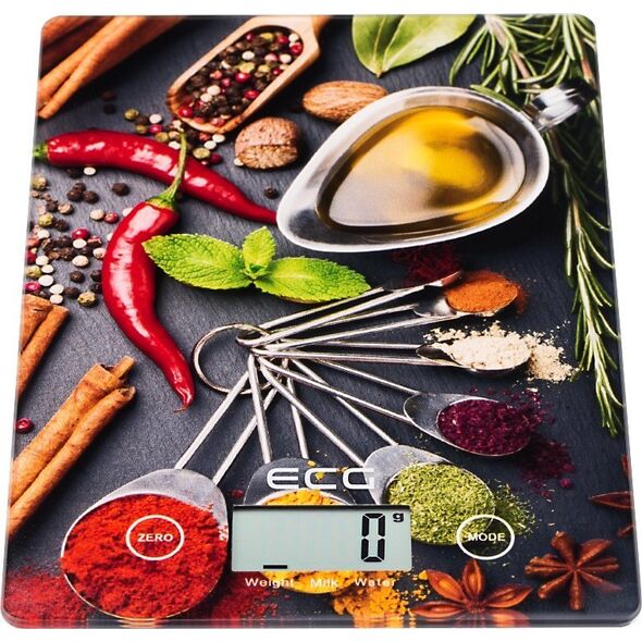Waga kuchenna ECG ECG KV 117 Chilli, Kitchen scale, Glass design, Max. 5 kg