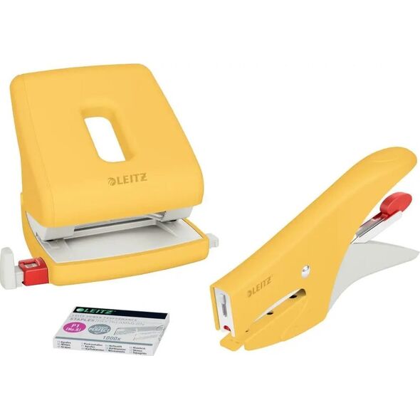 Zszywacz Leitz Leitz 56450019, 15 sheets, Yellow, Flat clinch, 150x P2 (No. 10), Metal, 80 g/m²