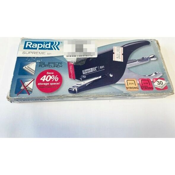 Zszywacz Rapid Rapid 24812601, 30 sheets, Black, Stainless steel, Flat clinch, 21/4-6, Metal, 80 g/m²