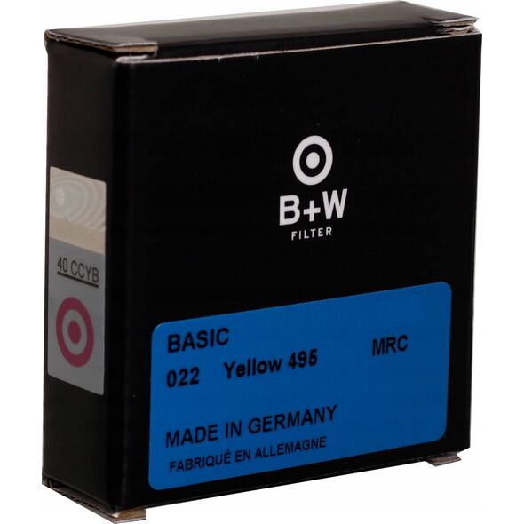 Filtr B+W Filtr żółty B+W Basic 022 Yellow MRC 1102636 43mm