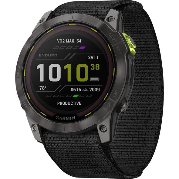 Zegarek sportowy Garmin Smartwatch  męski Garmin 010-02754-01 czarny pasek