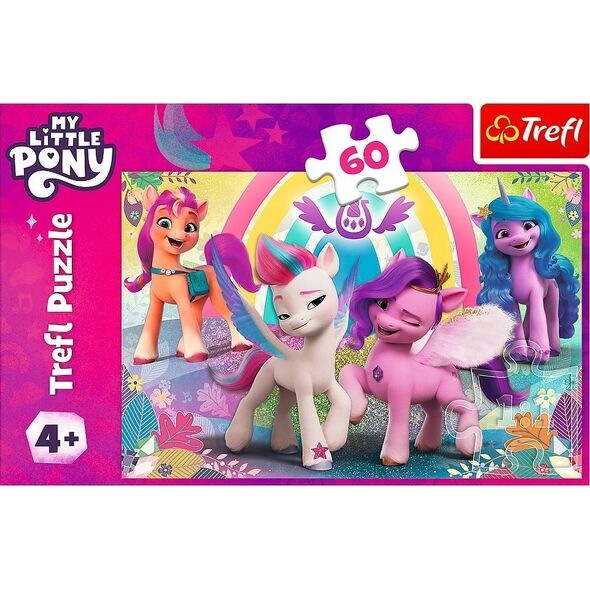 Trefl Puzzle 60el W świecie przyjaźni. My Little Pony 17390 Trefl