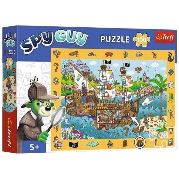 Trefl PUZZLE 100 Obserwacyjne SpyGuy-StatekPiracki 15594