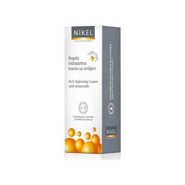 Nikel Bogaty krem nawilżający z wyciągiem z kwiatu Immortelle 50ml