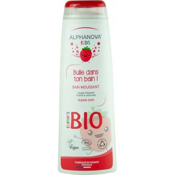 ALPHANOVA KIDS Alphanova Kids, Płyn do kąpieli, Truskawkowy, 250 ml