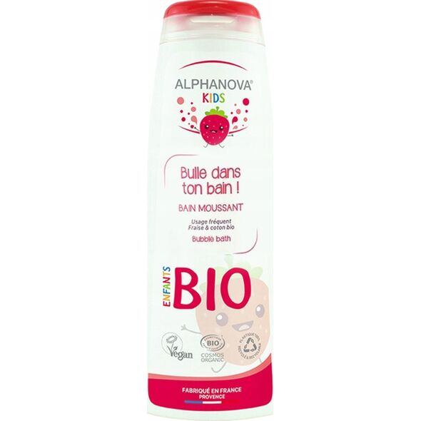 ALPHANOVA KIDS Alphanova Kids, Płyn do kąpieli, Truskawkowy, 250 ml
