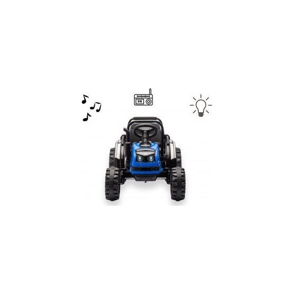 Milly Mally Milly Mally Pojazd na akumulator Traktor z przyczepą Farmer Blue