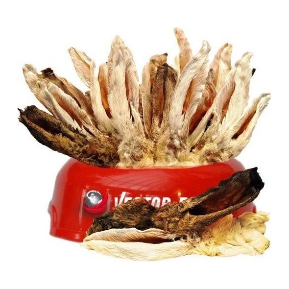 Vector-Food Vector-Food Przysmak Dla Psa Uszy Królicze z Sierścią 5szt