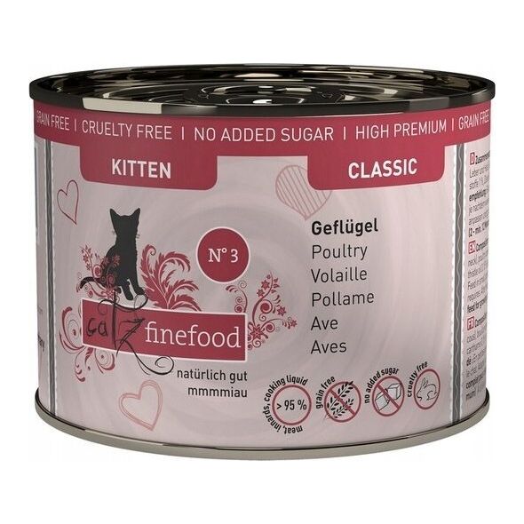 Catz Finefood Catz Finefood Classic Kitten N.03 Drób puszka 200g