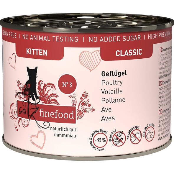 Catz Finefood Catz Finefood Classic Kitten N.03 Drób puszka 200g