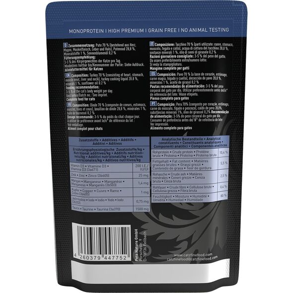 Catz Finefood Catz Finefood Purrrr N.117 Indyk saszetka 85g