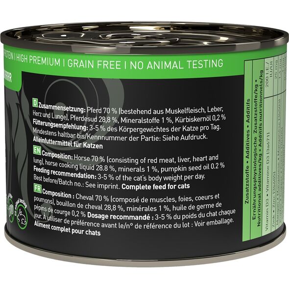 Catz Finefood Catz Finefood Purrrr N.123 Konina puszka 200g