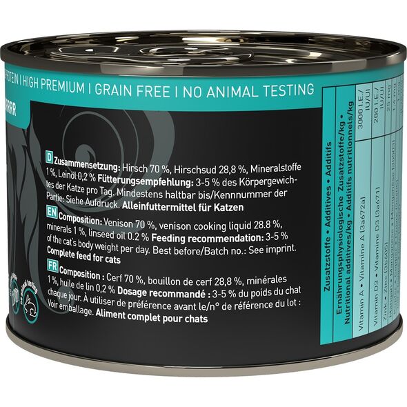 Catz Finefood Catz Finefood Purrrr N.121 Jeleń puszka 200g