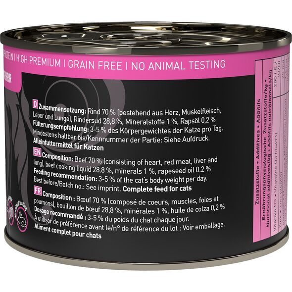 Catz Finefood Catz Finefood Purrrr N.119 Wołowina puszka 200g