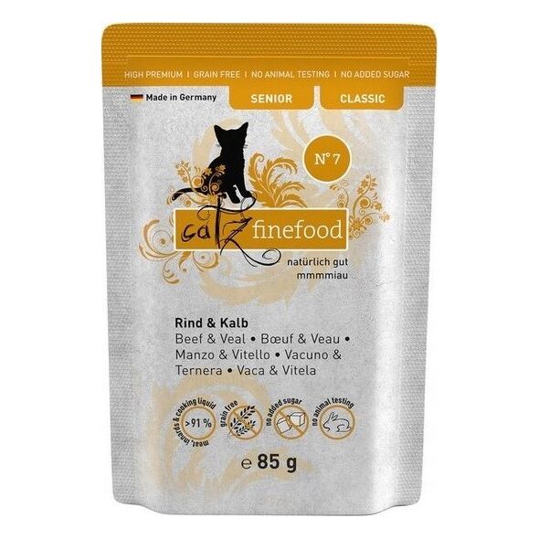 Catz Finefood Catz Finefood Classic Senior N.07 Wołowina i cielęcina saszetka 85g