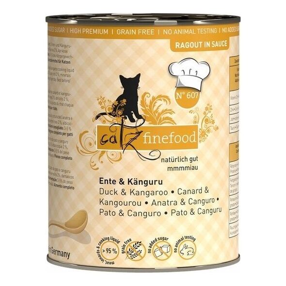 Catz Finefood Catz Finefood Ragout N.607 Kaczka i Kangur puszka 380g