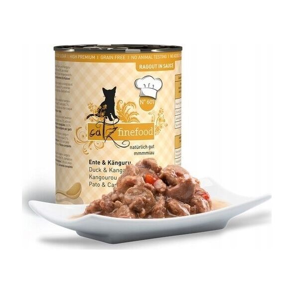 Catz Finefood Catz Finefood Ragout N.607 Kaczka i Kangur puszka 380g