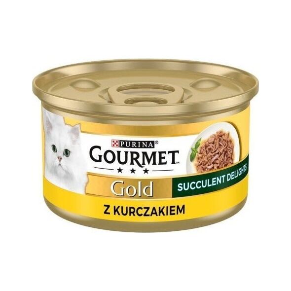 PURINA NESTLE PURINA Gourmet Gold Succulent Delights Kurczak - mokra karma dla kota - 85g