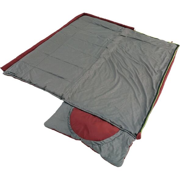 Outwell Śpiwór turystyczny Outwell Contour Lux (190 cm) - Lewy red/red Uniwersalny