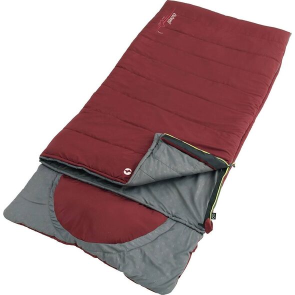 Outwell Śpiwór turystyczny Outwell Contour Lux (190 cm) - Lewy red/red Uniwersalny