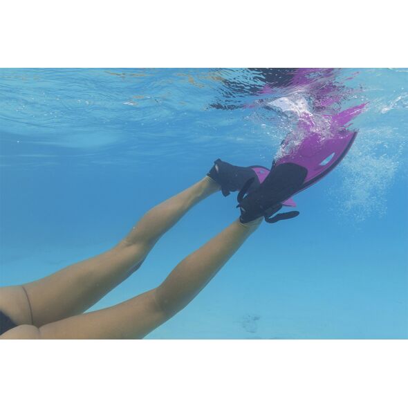 Bestway Bestway Hydro-Pro BlackSea Snorkel & Fin Set, Adult, Half face mask, Tempered glass, Assorted colours, Silicone, 43-48