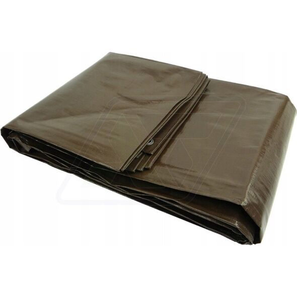 Plandeka Geko Plandeka 6x12m extra gruba/brązowa 200G (1)