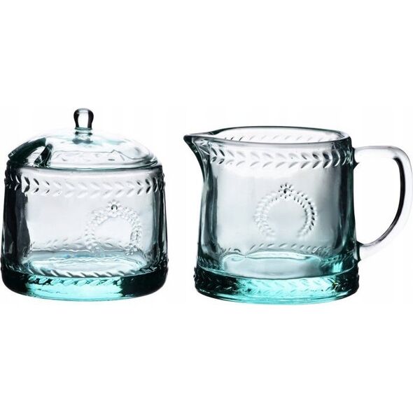 Affekdesign By Mondex ECILA LIGHT Komplet  cukiernica śr 9xh7,3cm z mlecznikIEM 300ml