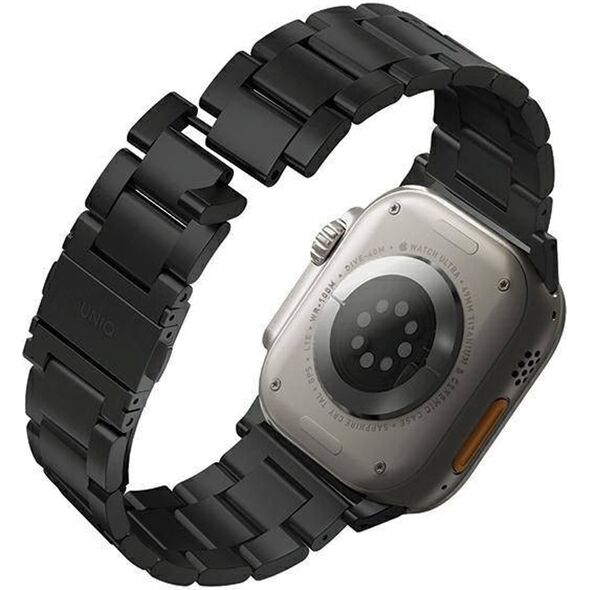 Uniq UNIQ pasek Osta Apple Watch 42/44/45/ 49mm Series 1/2/3/4/5/6/7/8/9/SE/SE2/Ultra/Ultra 2 Stainless Steel czarny/midnight black