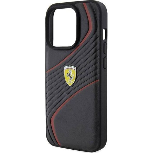 Ferrari Ferrari FEHCP15LPTWK iPhone 15 Pro 6.1" czarny/black hardcase Twist Metal Logo