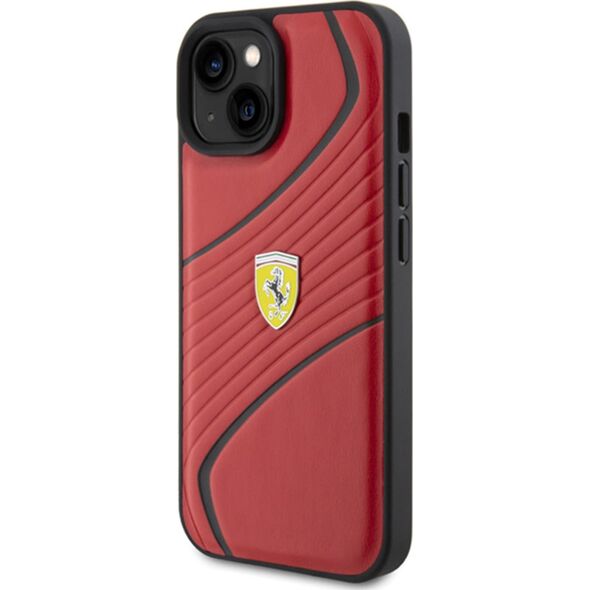 Ferrari Ferrari FEHCP15SPTWR iPhone 15 / 14 / 13 6.1" czerwony/red hardcase Twist Metal Logo