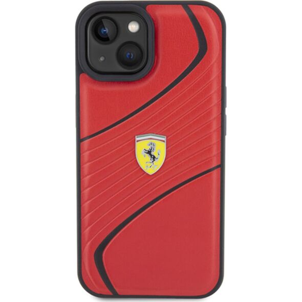 Ferrari Ferrari FEHCP15SPTWR iPhone 15 / 14 / 13 6.1" czerwony/red hardcase Twist Metal Logo