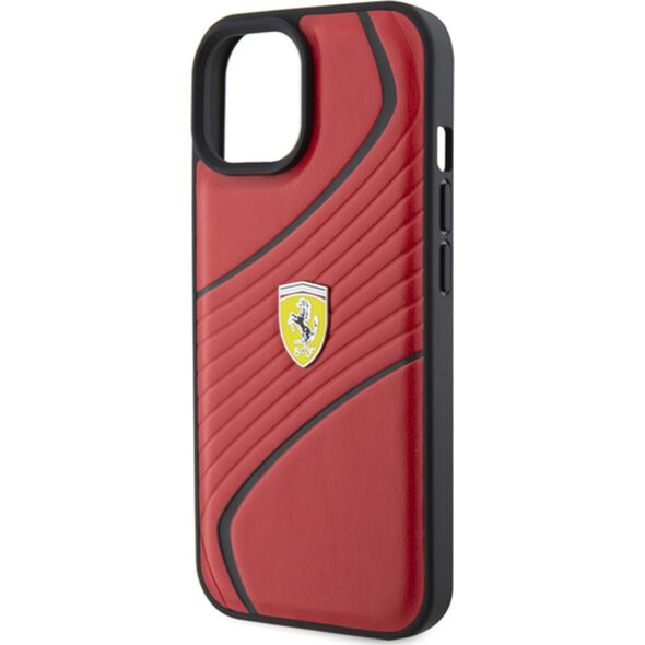 Ferrari Ferrari FEHCP15SPTWR iPhone 15 / 14 / 13 6.1" czerwony/red hardcase Twist Metal Logo