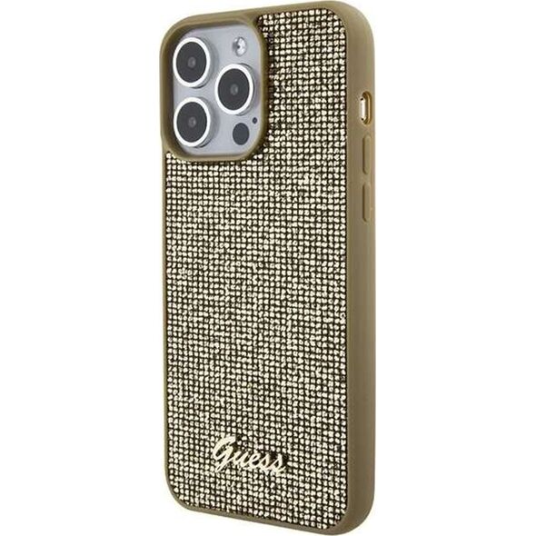 Guess Guess GUHCP15XPMSDGSD iPhone 15 Pro Max 6.7" złoty/gold hardcase Disco Metal Script