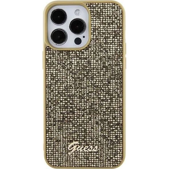 Guess Guess GUHCP15XPMSDGSD iPhone 15 Pro Max 6.7" złoty/gold hardcase Disco Metal Script