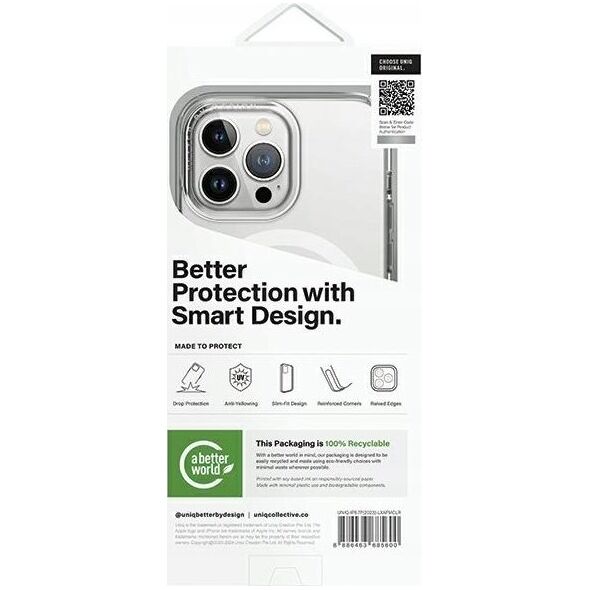 Uniq UNIQ etui LifePro Xtreme iPhone 15 Pro Max 6.7" Magclick Charging przezroczysty/tinsel lucent