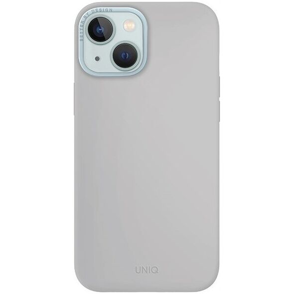 Uniq UNIQ etui Lino Hue iPhone 15 / 14 / 13 6.1" Magclick Charging jasnoszary/chalk grey