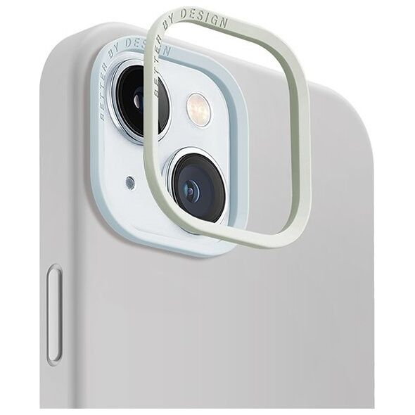 Uniq UNIQ etui Lino Hue iPhone 15 / 14 / 13 6.1" Magclick Charging jasnoszary/chalk grey