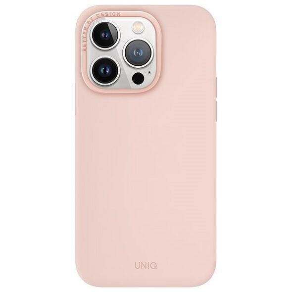 Uniq UNIQ etui Lino Hue iPhone 15 Pro 6.1" Magclick Charging różowy/blush pink
