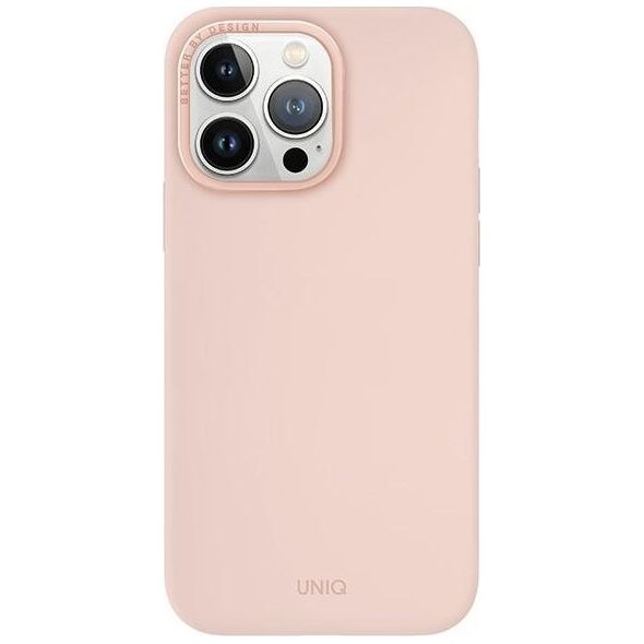 Uniq UNIQ etui Lino Hue iPhone 15 Pro Max 6.7" Magclick Charging różowy/blush pink