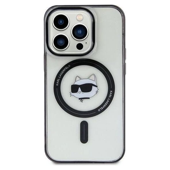 Karl Lagerfeld Karl Lagerfeld KLHMP15MHCHNOTK iPhone 15 Plus / 14 Plus 6.7" transparent hardcase IML Choupette`s Head MagSafe