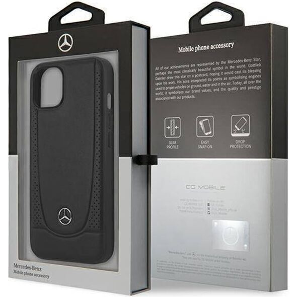 Mercedes Mercedes MEHCP15MARMBK iPhone 15 Plus / 14 Plus 6.7" czarny/black hardcase Leather Urban