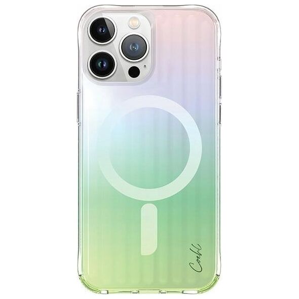 Uniq UNIQ etui Coehl Linear iPhone 15 Pro 6.1" Magnetic Charging opal/iridescent