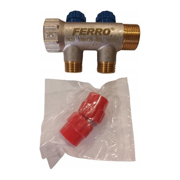Ferro Rozdzielacz sanitarny 3/4"x1/2", 2-drogowy